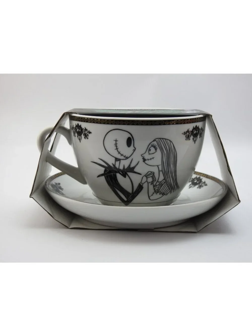 New Disney Nightmare Before Christmas Jack Sally Teacup Saucer Set